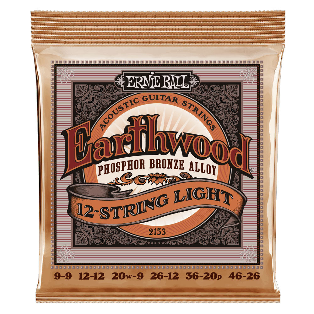 Ernie Ball Light Earthwood Phosphor Bronze 12 String Acoustic Guitar