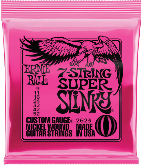 Ernie Ball Super Slinky Nickel Wound 7 Strings