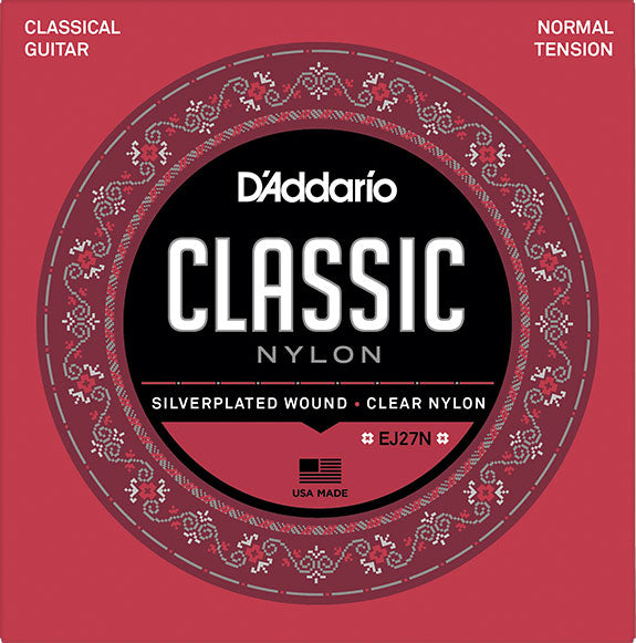 D'Addario EJ27N Classic Nylon Student strings - Normal Tension