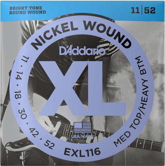 D'Addario EXL116 Medium Top/Heavy Bottom Electric Guitar Strings