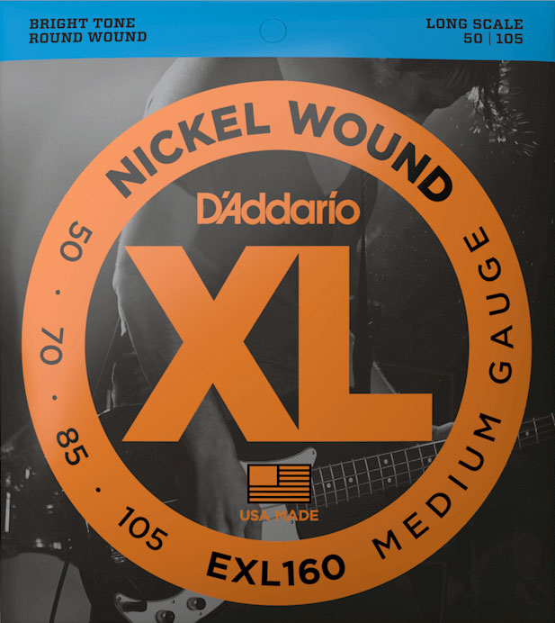 D'Addario EXL160 Medium Long Scale Bass Strings