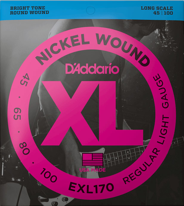 D'Addario EXL170 Regular Light Long Scale Bass Strings