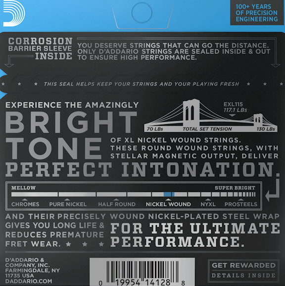 D'Addario EXL150 Regular Light 12-String Electric Guitar Strings