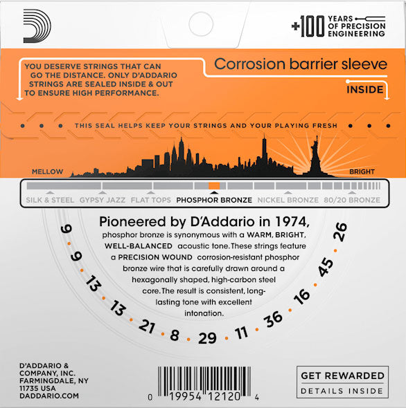 D'Addario EJ41 Extra Light 12-String Acoustic Guitar Strings
