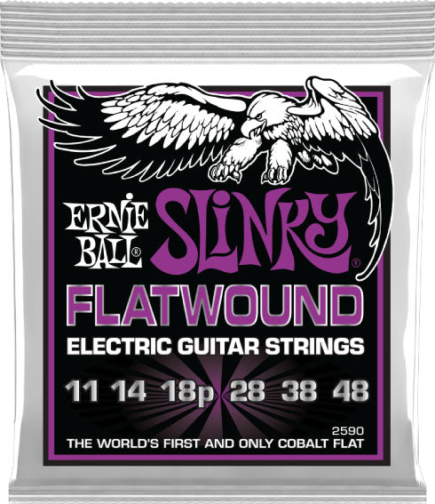 Ernie Ball Power Slinky Cobalt Flatwound Electric Guitar Strings