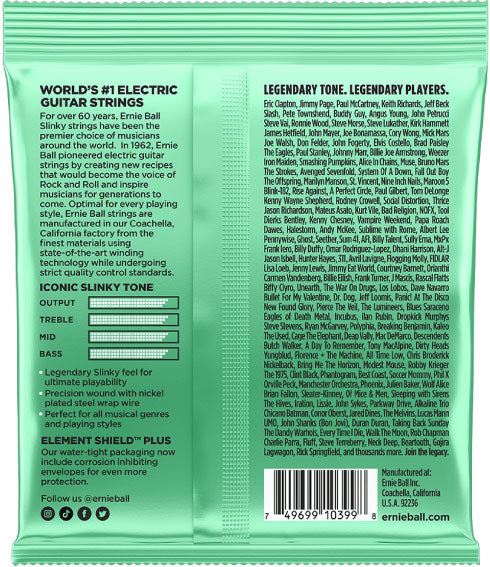 Ernie Ball Hyper Slinky Nickel Wound Strings