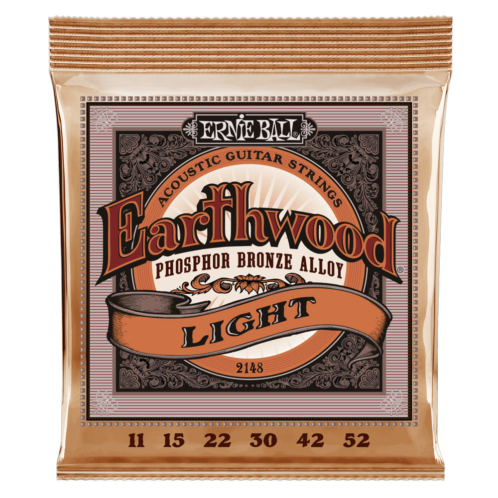 Ernie Ball Light Earthwood Phosphor Bronze Acoustic Guitar Strings