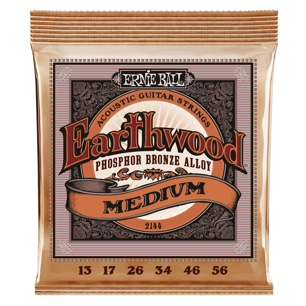Ernie Ball Medium Earthwood Phosphor Bronze Acoustic Guitar Strings