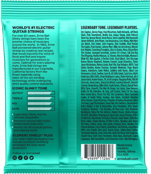 Ernie Ball Not Even Slinky Nickel Wound Strings