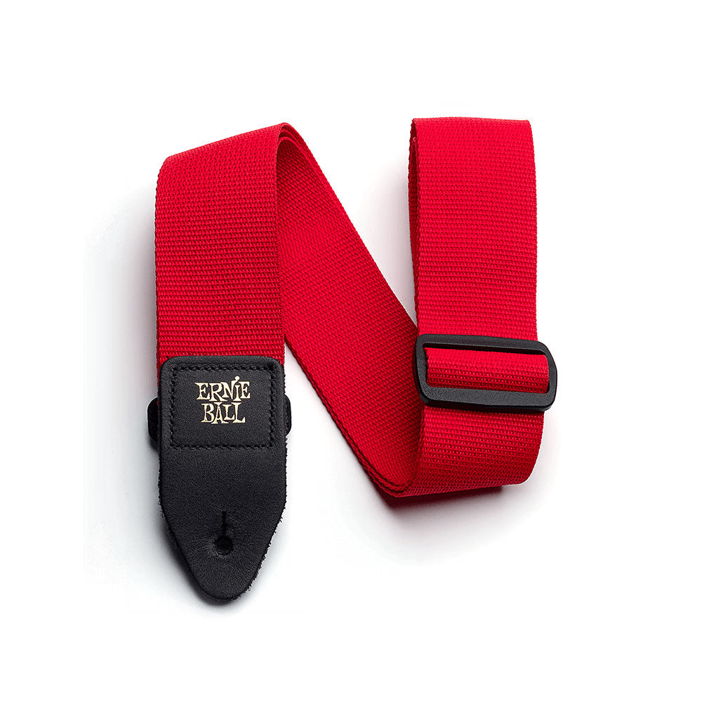 Ernie Ball Polypro Guitar and Bass Strap - Red