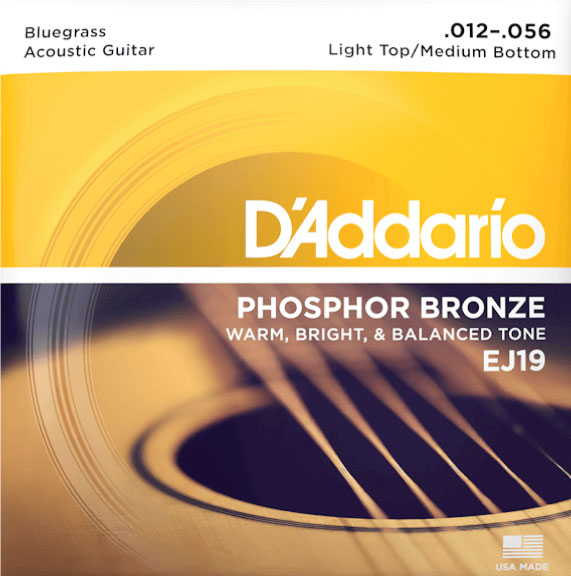 D'Addario EJ19 Light Top/Medium Bottom Acoustic Guitar Strings