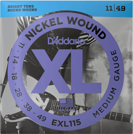 D'Addario EXL115 Medium Electric Guitar Strings