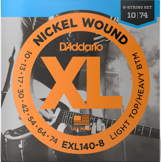 D'Addario EXL140-8 Light Top/Heavy Bottom 8-String Electric Guitar Strings