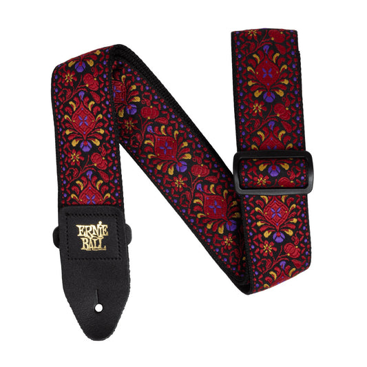 Ernie Ball Classic Jacquard Guitar Strap - Crimson Royal Bloom