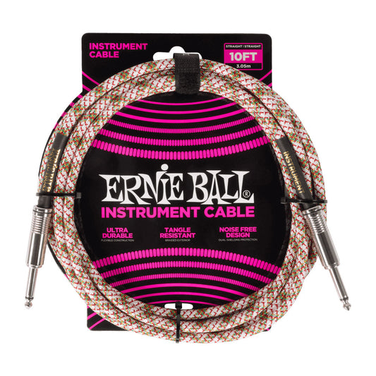 Ernie Ball Braided Instrument Cable 15FT - Emerald Argyle