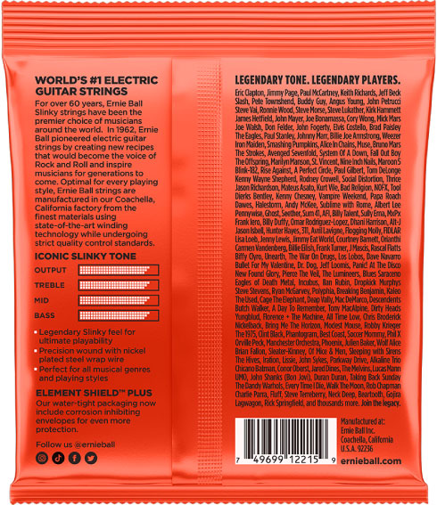Ernie Ball Skinny Top Heavy Bottom Slinky Nickel Wound Strings