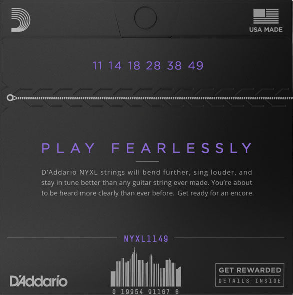 D'Addario NYXL1149 Medium Electric Guitar Strings