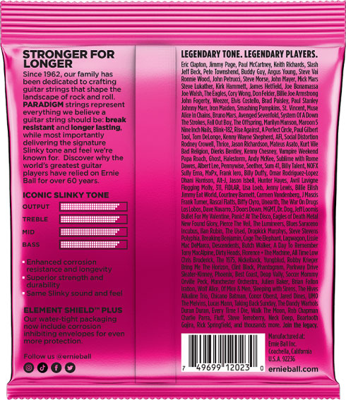 Ernie Ball Super Slinky Paradigm Electric Guitar Strings
