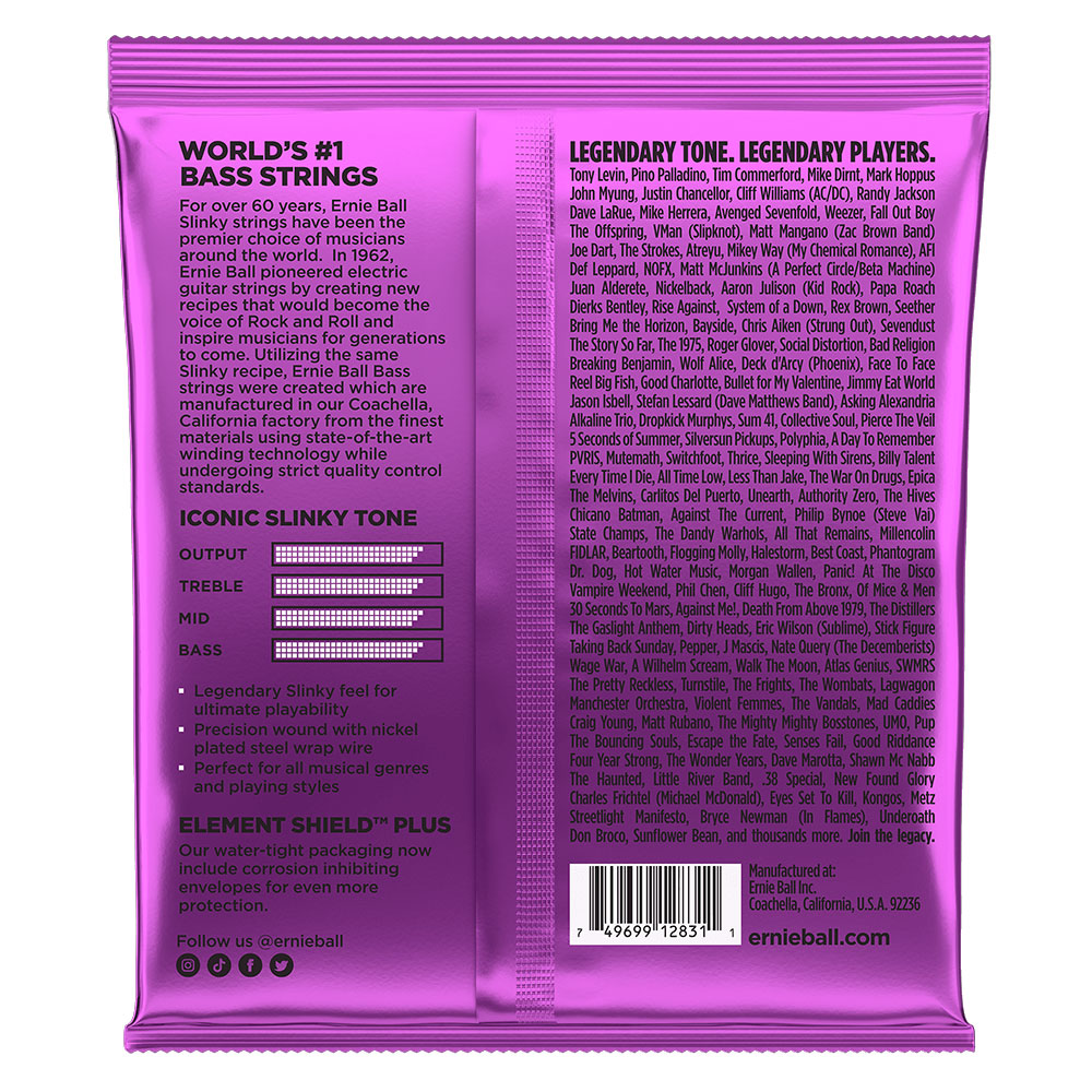 Ernie Ball Power Slinky Nickel Wound Bass Strings