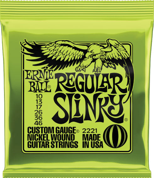 Ernie Ball Regular Slinky Nickel Wound Strings 10-46 Gauge